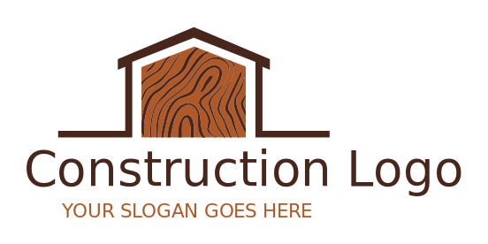 construction logo icon abstract wood house