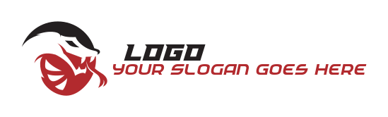 animal logo maker angry viper snake