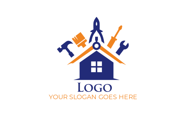 Construction Tools Logo Construction Tools Logo