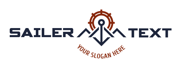 logistics logo anchor merged with ship's wheel