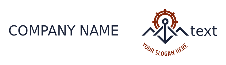 logistics logo anchor merged with ship's wheel