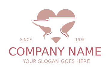 create a blacksmith logo anvil in heart