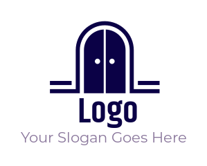 contractor logo online arch shaped doors gate