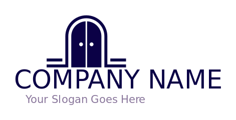 contractor logo online arch shaped doors gate