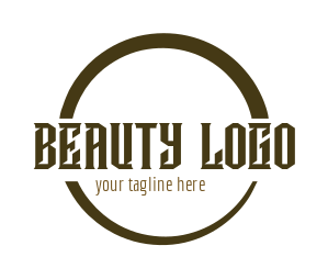 create a text logo between arcs