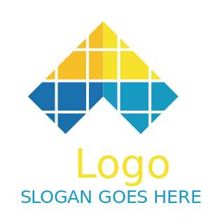 energy logo arrow shaped solar panel