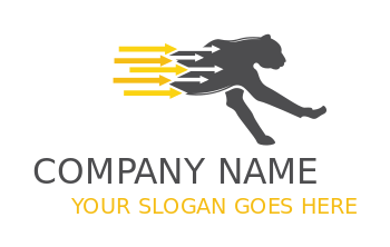 make an animal logo arrows in jaguar - logodesign.net