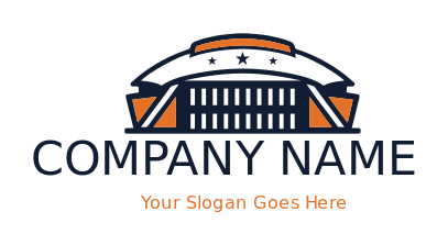 AT and T Stadium sports arena with stars