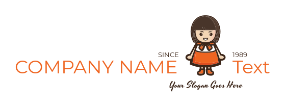 toy store logo icon babushka style doll