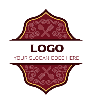 badge design for Indian restaurant