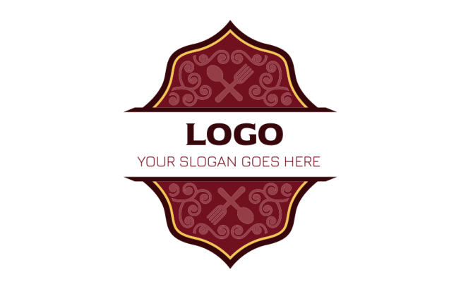 badge design for Indian restaurant