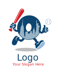 bagel holding baseball bat