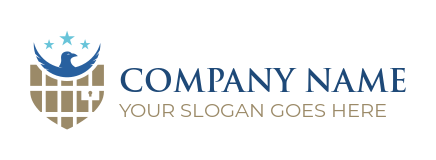 security logo bars in shield with eagle stars