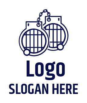 security logo handcuffs with jail bars