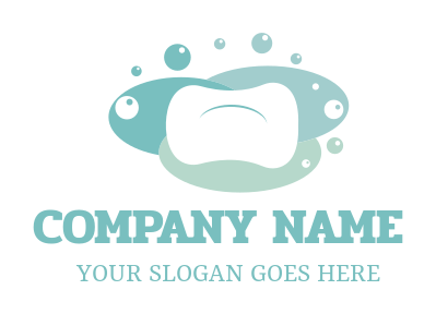 soap company logo bar of soap and bubbles