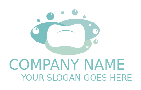 soap company logo bar of soap and bubbles