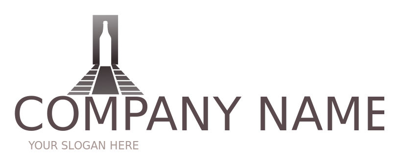 restaurant logo maker wine bottle in runway