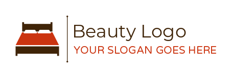 travel logo maker abstract double bed