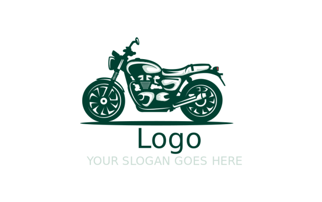transportation logo maker bike side view Logo Template by LogoDesign