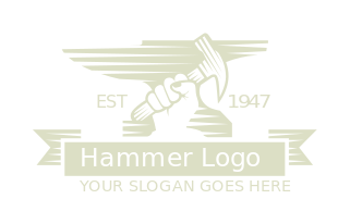 Free Hammer Logos Hammer Logo Maker Logodesign Net