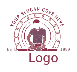 illustrative logo blacksmith with tongs and anvil