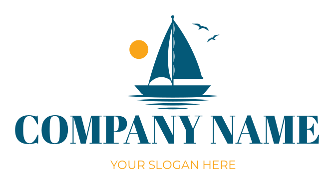 sailboat logo design