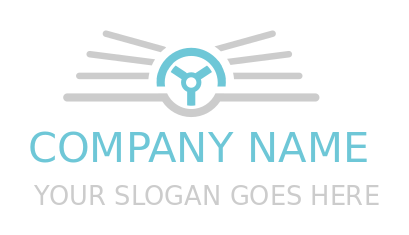 auto logo book made of driving steering wheel