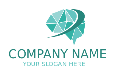 create a research logo brain circuit and swoosh