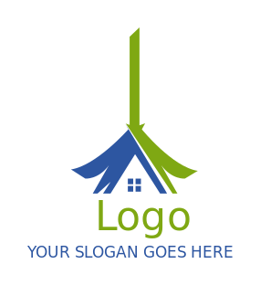 cleaning logo broom on house roof PNG JPEG
