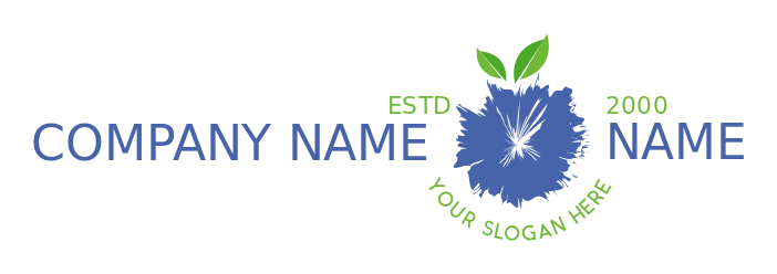 restaurant logo icon paint forming blueberry