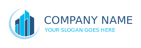 create a real estate logo building on crescent - logodesign.net