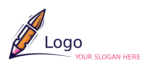 security logo bullet cut off with pencil nib