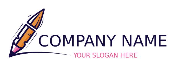 security logo bullet cut off with pencil nib