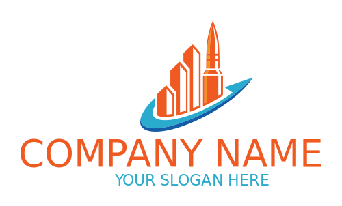 games logo bullet in bar graph with swoosh