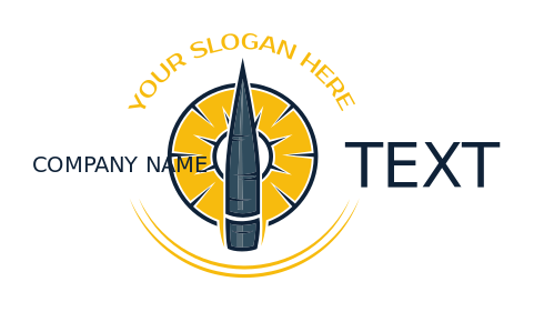 games logo icon bullet in compass