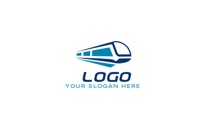 transportation logo minimal design bullet train | Logo Template by ...