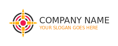 games logo bullets forming shooting target