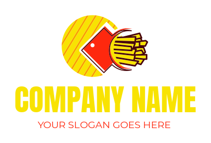 fast food restaurant logo bunch of chips in packet