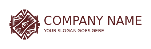 investment logo bundle of euro currency notes