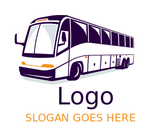 create a transportation logo tourist bus