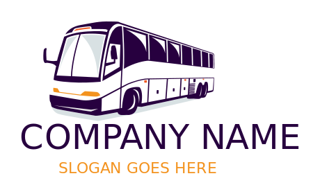 create a transportation logo tourist bus