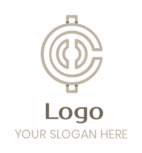 collection agency logo lines forming Letter C | Logo Template by ...