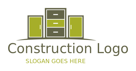 construction logo cabinets and drawers