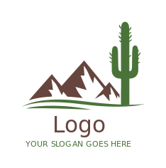 cactus and mountains