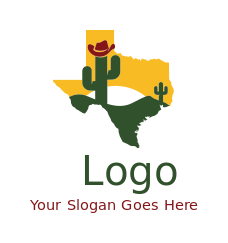cactus wearing cowboy hat in Texas sun