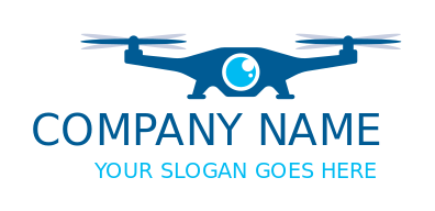 make a security logo camera on drone