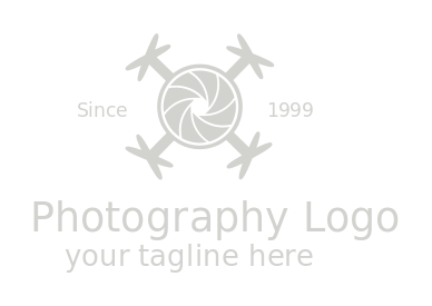 photography logo camera shutter of drone