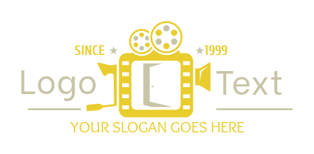 media logo Camera with reel for film