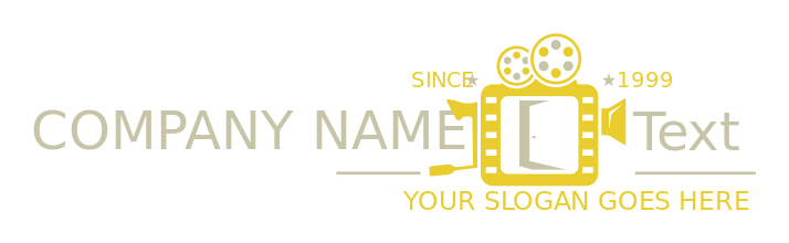 media logo Camera with reel for film