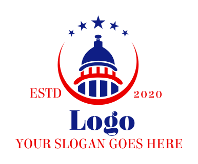 law firm logo capitol building with five stars